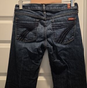 7 For All Mankind DOJO Mid Low Rise Flare Jeans 27
